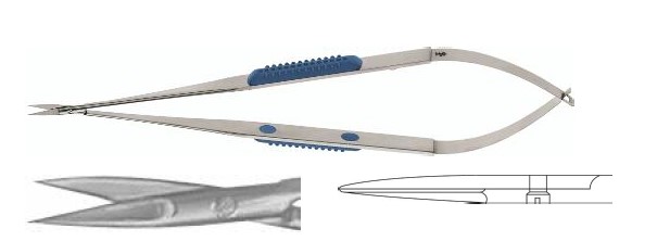 Мюллер мікро-ножиці прямі гострі/гострі 170 мм